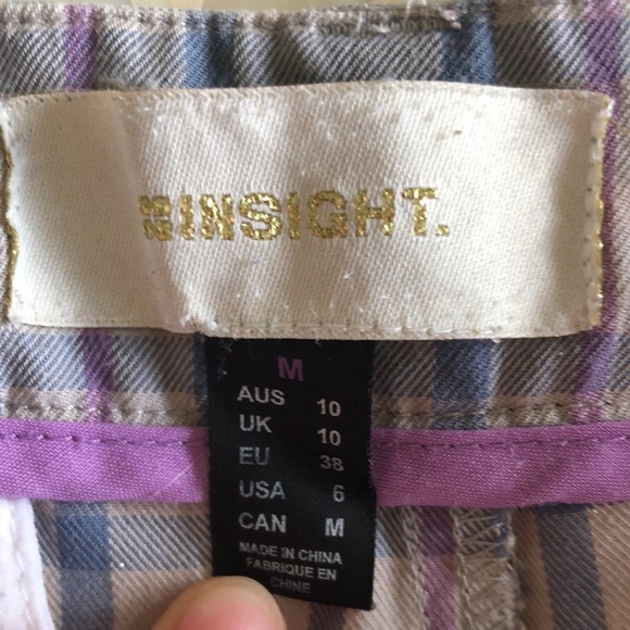 Insight Plaid Shorts with leg cuff - Picture 4 of 8